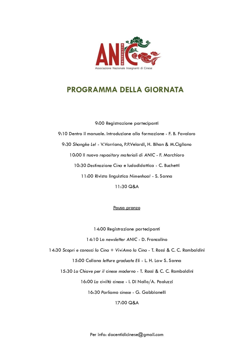 Formazione docenti. Materiali didattici di lingua e cultura cinese per la scuola secondaria di 2° grado